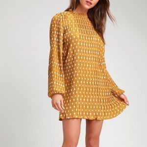 BRAND NEW WITH TAGS LULUS POLKA DOT DRESS!!